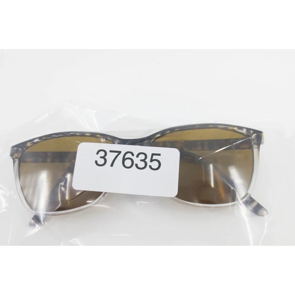 Warby Parker WP 20209 Brown Fade Rectangular Striped Eyeglasses 57-16-155 Mens